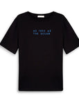 Ocean Oversize Siyah T-Shirt