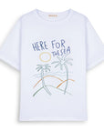 The Sea Oversize Beyaz T-Shirt