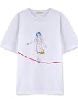 Rope Oversize Beyaz T-Shirt