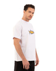 Cosmic Fish Oversize Beyaz T-Shirt