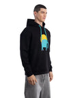 Elephant Kapüşonlu Siyah Sweatshirt