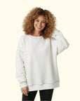 Basic Dikişli Oversize Sweatshirt