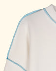 Basic Dikişli Oversize Sweatshirt
