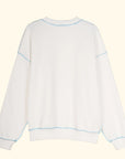 Basic Dikişli Oversize Sweatshirt
