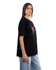 Dance Oversize Siyah T-Shirt