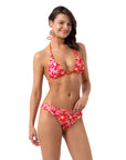 Purple Lily Çift Taraflı Bikini Takım