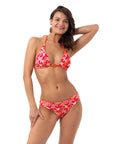 Purple Lily Çift Taraflı Bikini Takım