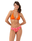Purple Lily Çift Taraflı Bikini Takım