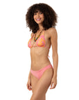 Retro Pink Çift Taraflı Bikini Üstü
