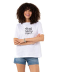 No One Oversize Beyaz T-Shirt