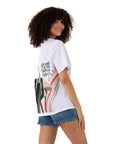 No One Oversize Beyaz T-Shirt
