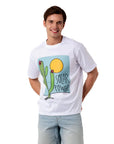 Solar Power Oversize Beyaz T-Shirt