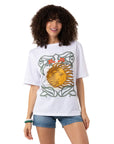 Sun Oversize Beyaz T-Shirt