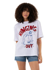 Hanging Out Oversize Beyaz T-Shirt