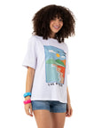 Live Oversize Beyaz T-Shirt