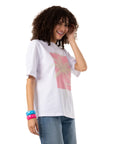 Good Vibes Oversize Beyaz T-Shirt