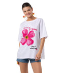 Wild Oversize Beyaz T-Shirt