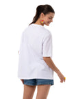Wild Oversize Beyaz T-Shirt
