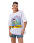 Breathe Oversize Beyaz T-Shirt