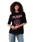 Beach Oversize Siyah T-Shirt