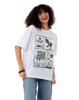 Island Vibes Oversize Beyaz T-Shirt