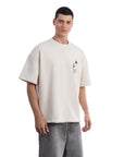Beautiful Oversize Ekru T-Shirt