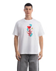 Butterfly Oversize Ekru T-Shirt