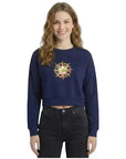Solar Crop Regular Lacivert Sweatshirt