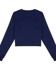 Solar Crop Regular Lacivert Sweatshirt