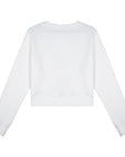 Queen Crop Regular Beyaz Sweatshirt