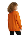Balance Nakış Detaylı Oversize Turuncu Sweatshirt