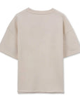 Lemon Nakış Oversize Ekru T-Shirt