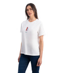 Lekeler Serisi Hugging Regular Ekru T-Shirt