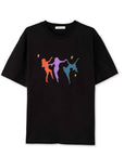 Dance Oversize Siyah T-Shirt
