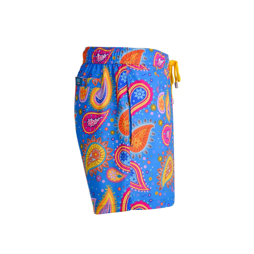 Paisley Splash Stretch Deniz Şortu