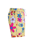Retro Bloom VelvetTouch Deniz Şortu