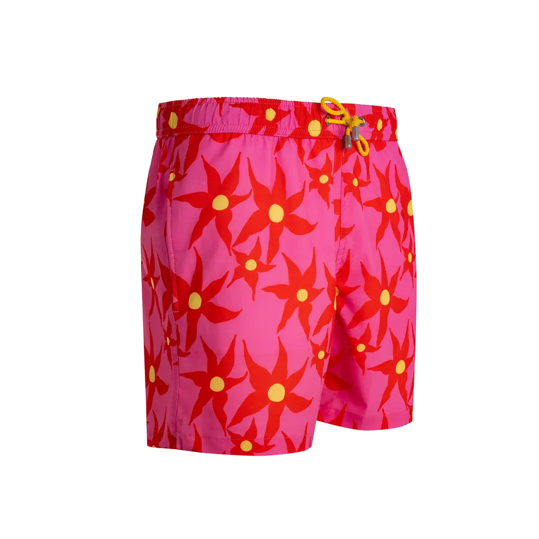 Floral Blaze Stretch Deniz Şortu