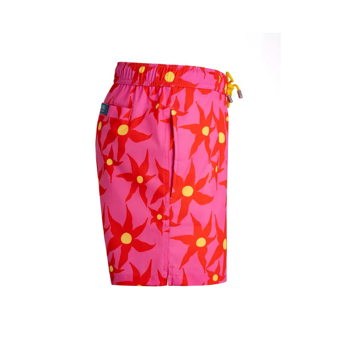 Floral Blaze Stretch Deniz Şortu