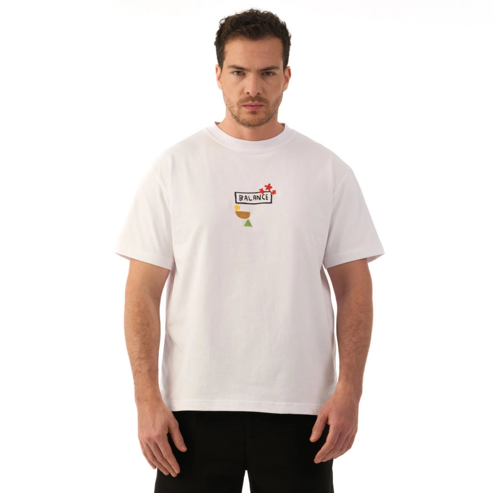 Nexus Oversize Beyaz T-Shirt