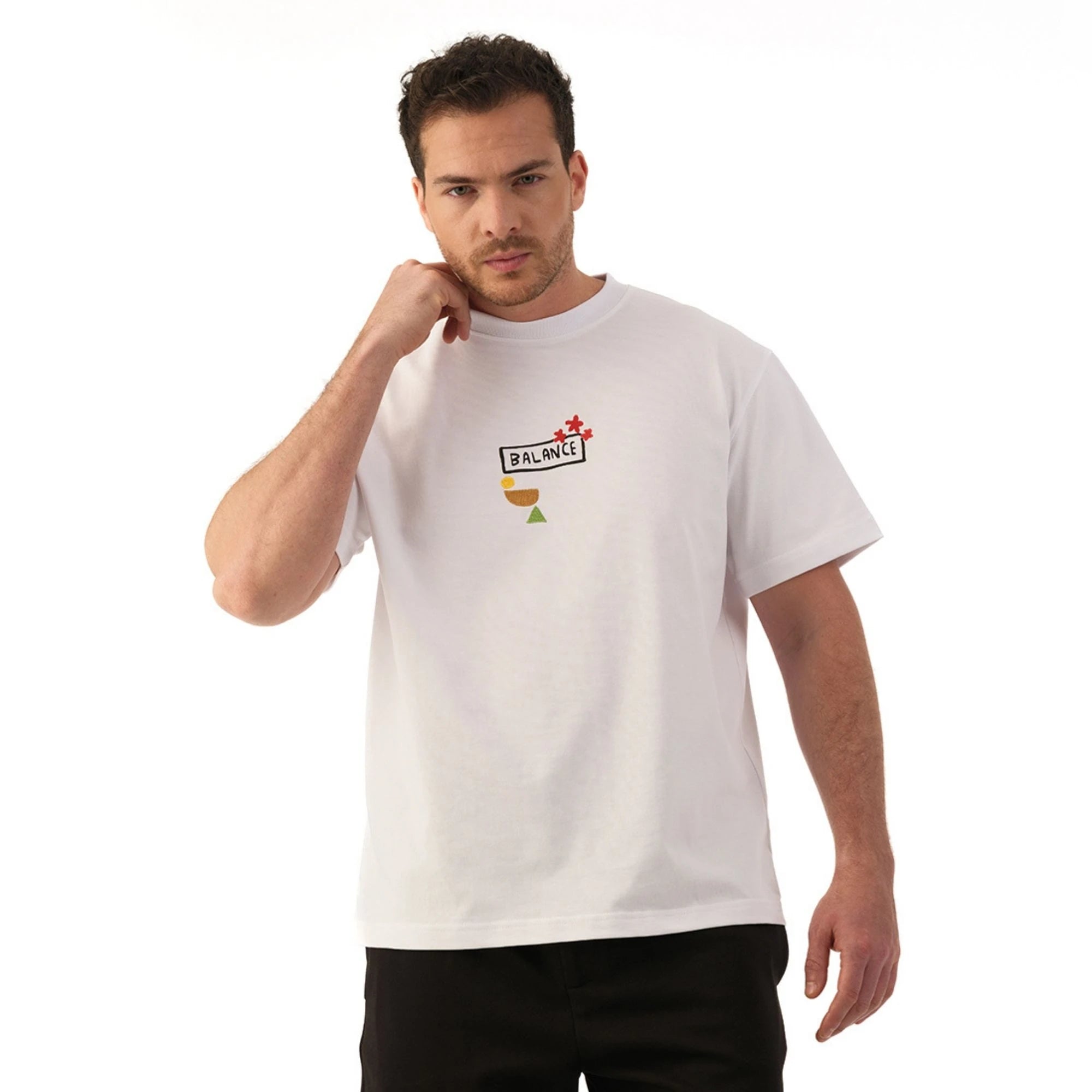 Nexus Oversize Beyaz T-Shirt