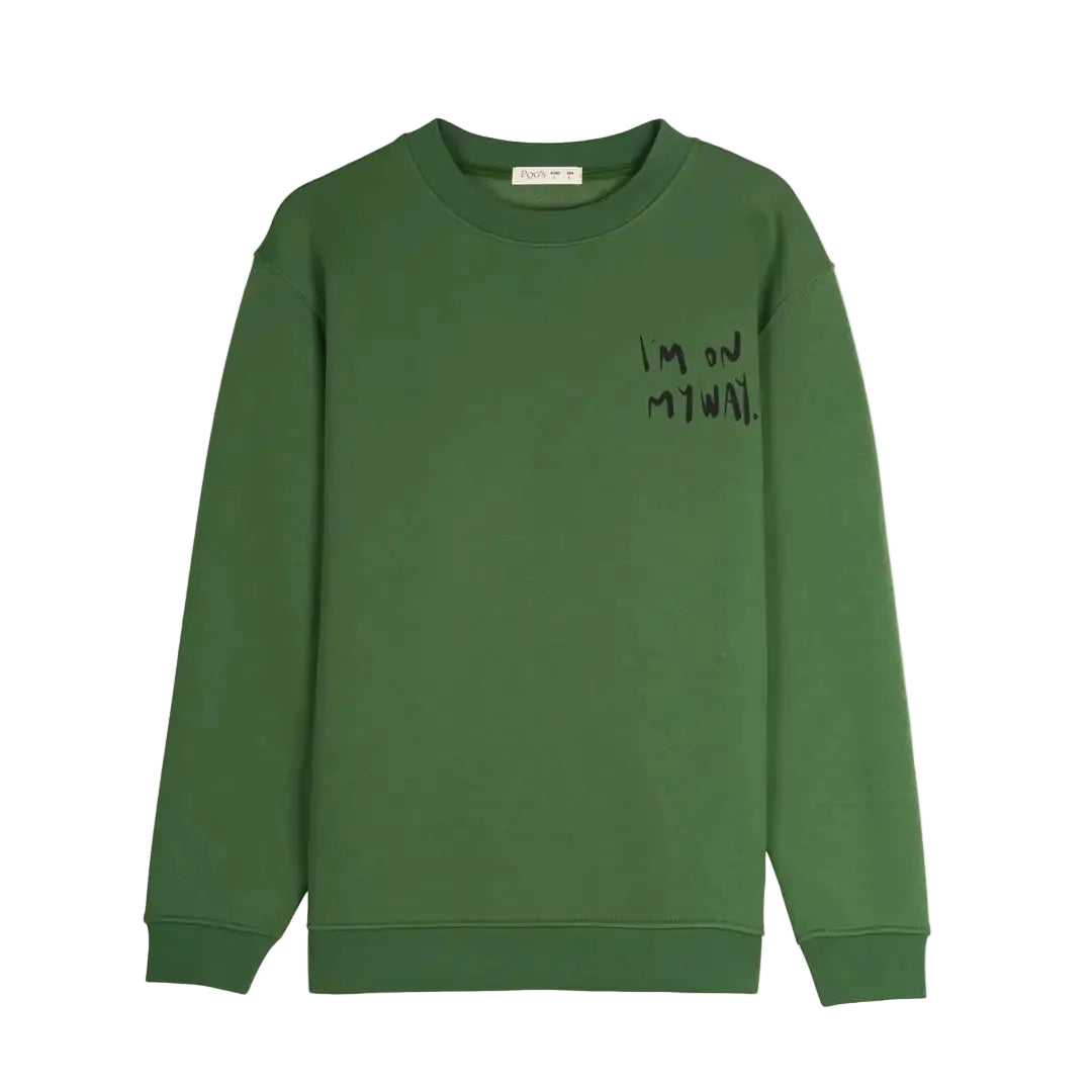 Bicycle Regular Yeşil Sweatshirt