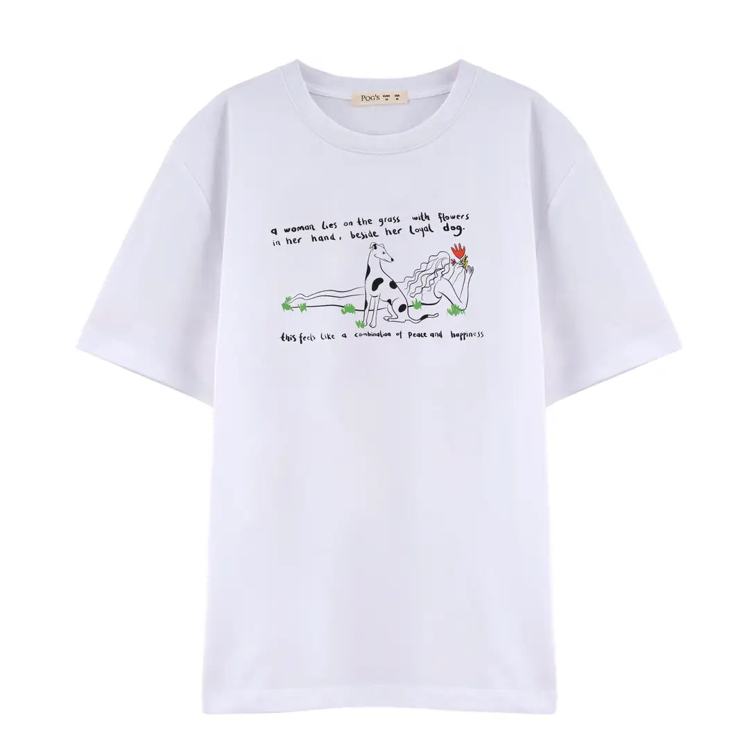 Friend Oversize Beyaz T-Shirt