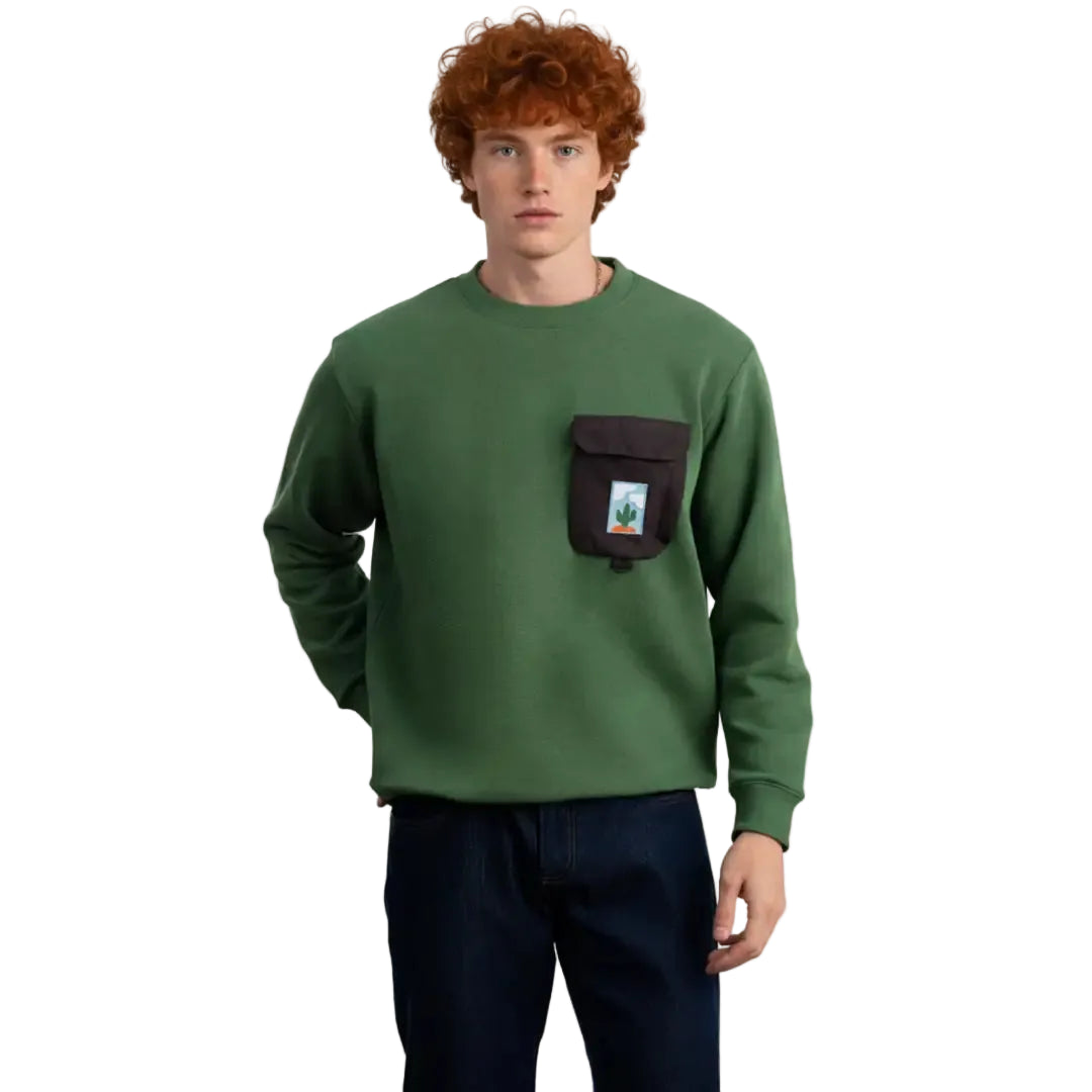 Arma Basic Regular Yeşil Sweatshirt