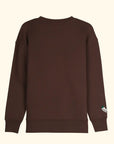 Books Nakış Detaylı Oversize Kahverengi Sweatshirt