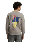 Rooster Emprime Regular Gri Sweatshirt