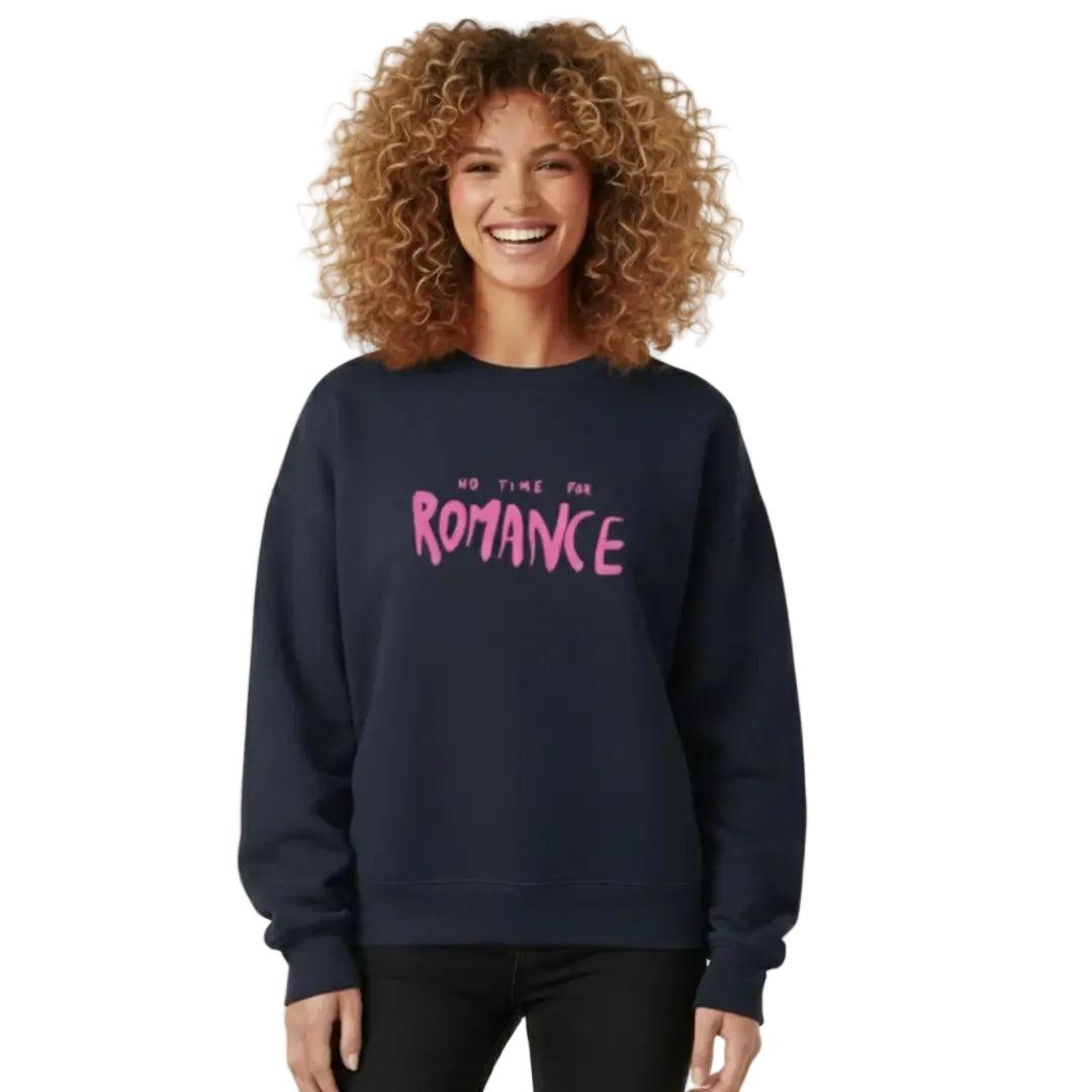 Romance Oversize Lacivert Sweatshirt