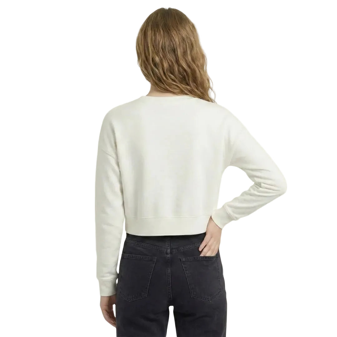 Queen Crop Regular Beyaz Sweatshirt