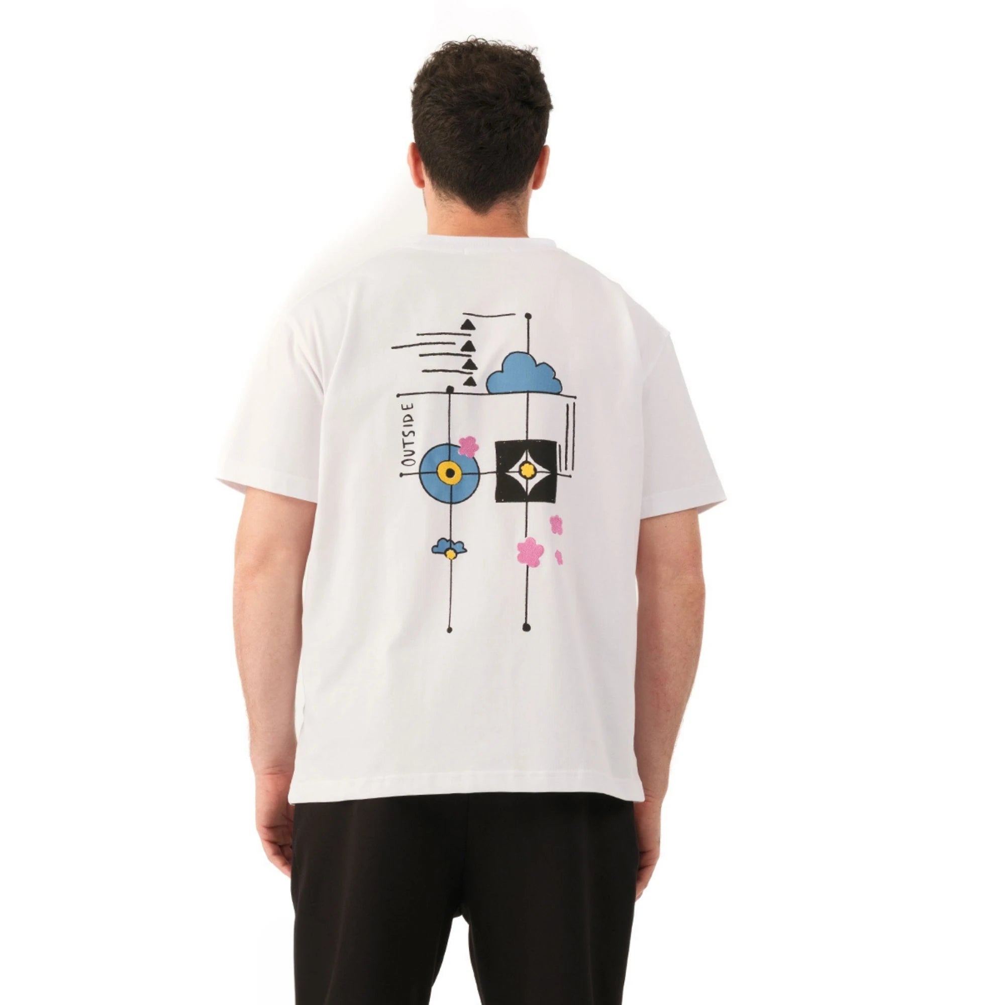 Outside Oversize Beyaz T-Shirt