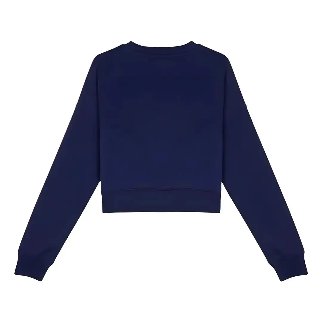 Solar Crop Regular Lacivert  Sweatshirt