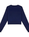 Solar Crop Regular Lacivert  Sweatshirt